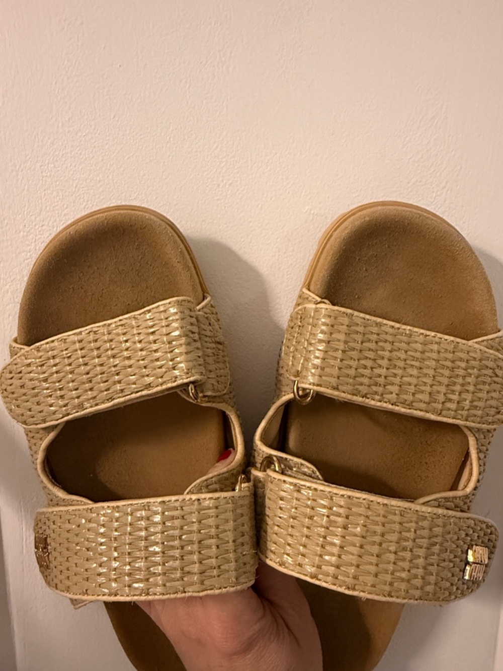 Dhgate raffia slide sandals size 8